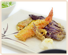 夏野菜の天ぷら盛合せ